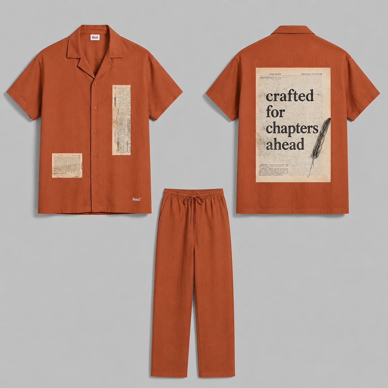 Red Fashion exclusive luxury native outfit